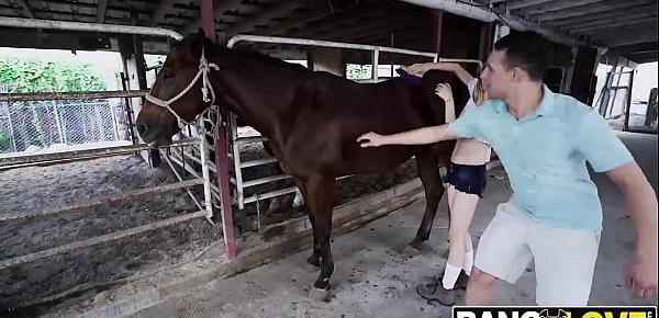  Kristy May Rides A Stallion